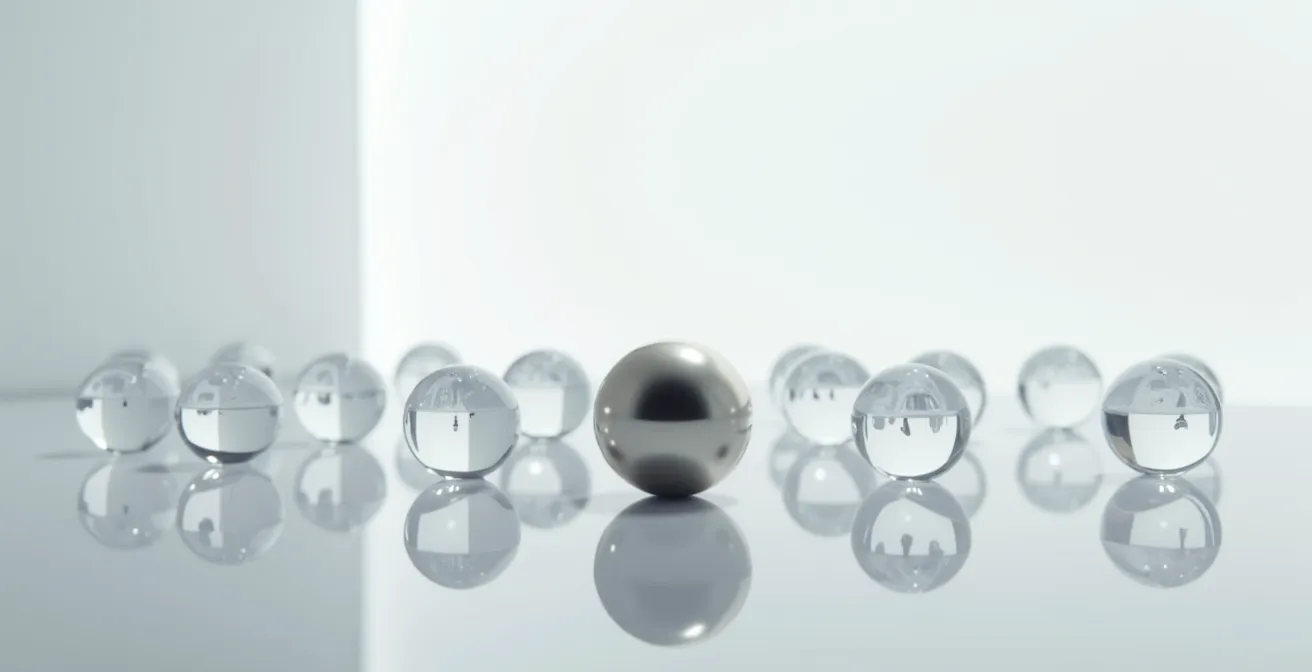 Axe Symbolique : miroir représentant le biais de similarité