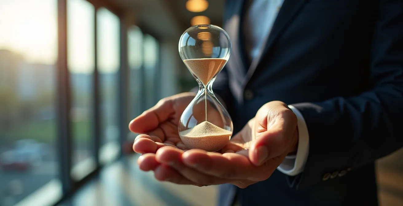 Axe Humain : dirigeant analysant le temps perdu